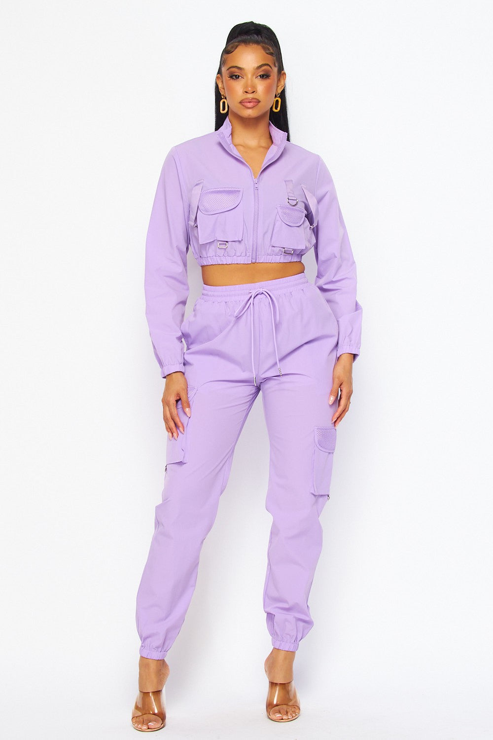 Jumpsuit Set Purple