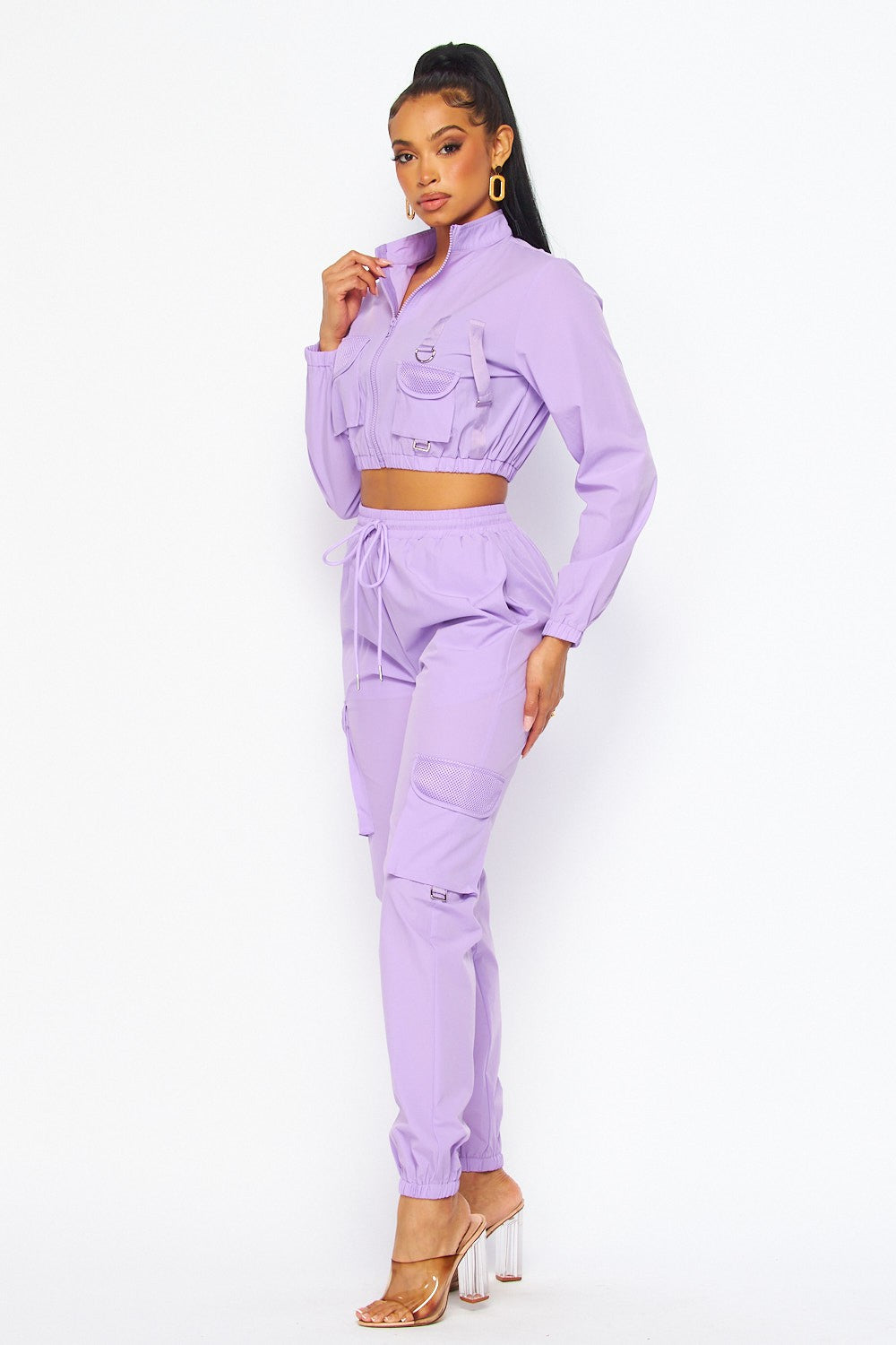 Jumpsuit Set Purple