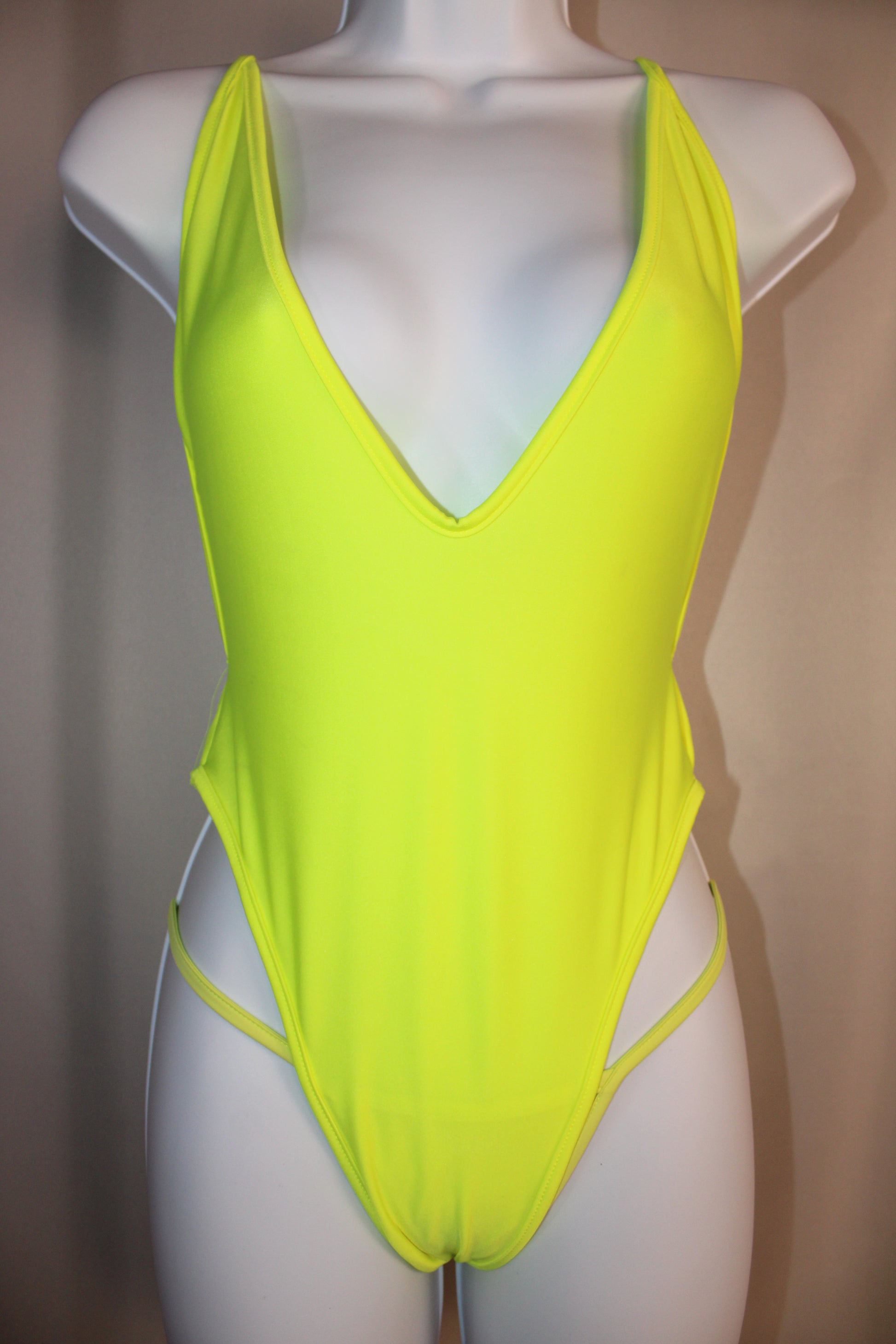 One Piece Bodysuit Lime Green