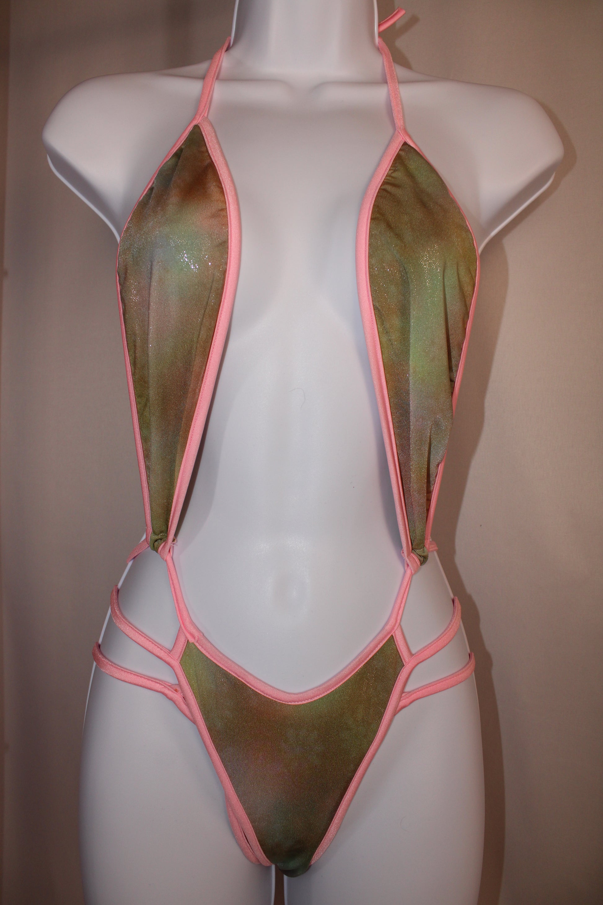 Pink Trim Bodysuit