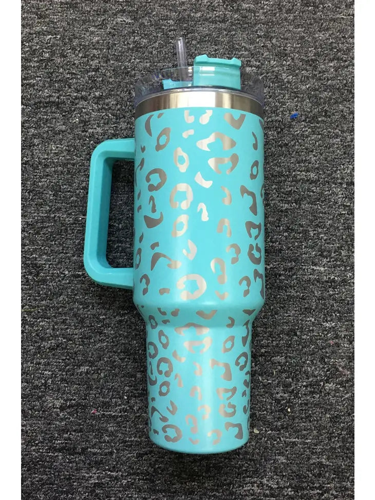 Leopard Stainless Steel Tumblers Cup 40oz