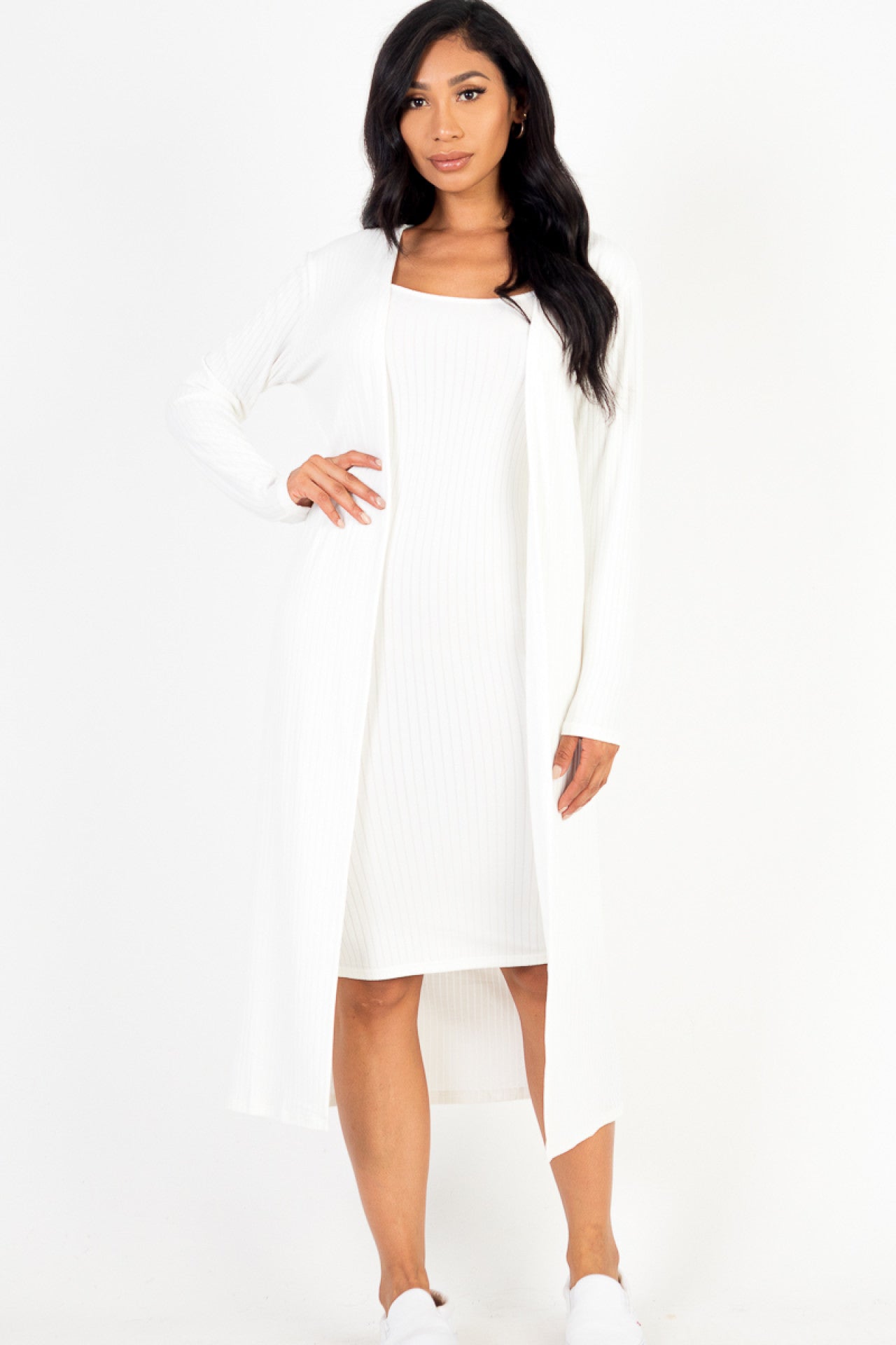 CARDIGAN & BODYCON DRESS