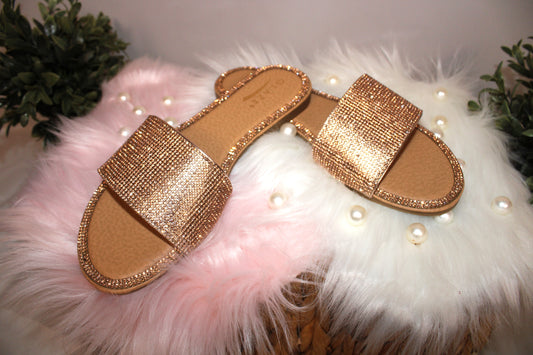 Rhinestone Slip on Sandal