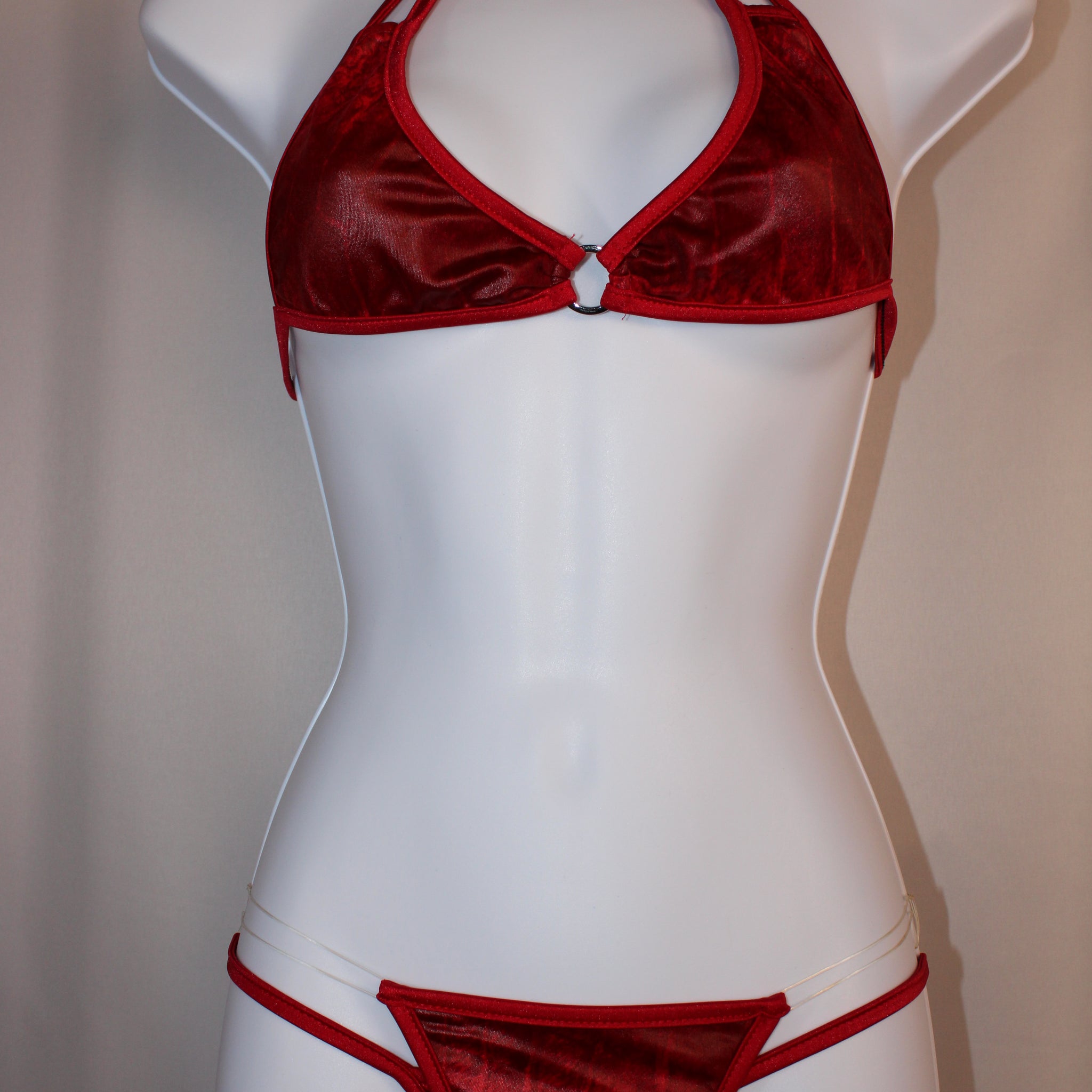 RED SNAKESKIN PATTERN DANCEWEAR