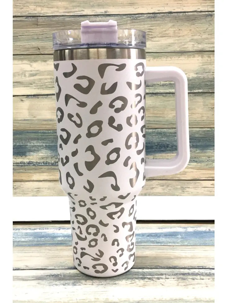 Leopard Stainless Steel Tumblers Cup 40oz